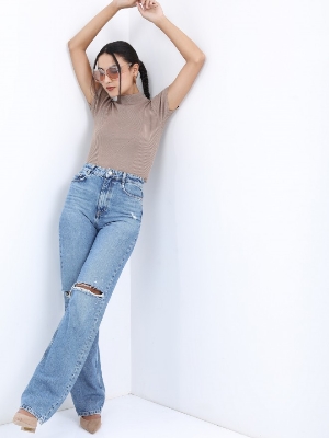 Picture of Pantoneclo Premium Quality Women's / Girl's Crew Neck Acrylic Wool Pullover T-Shirt Style Sweater