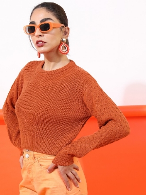 Picture of Pantoneclo Premium Women's / Girl's Round Neck Sweater / Cardigan