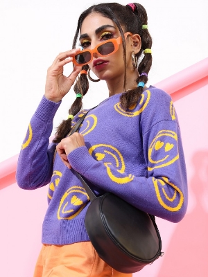 Picture of Pantoneclo Premium Women's / Girl's Round Neck Pullover / Sweater / Cardigan