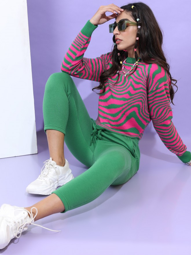 Picture of Pantoneclo Premium Women's / Girl's Round Neck Print Jacquard Sweater / Cardigan / Pullover