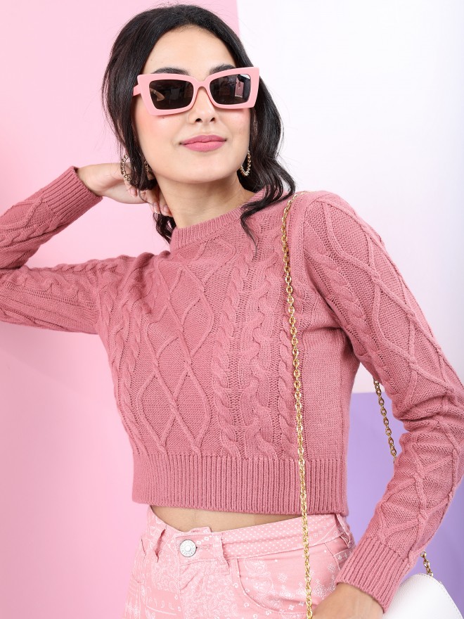 Picture of Pantoneclo Premium Women's / Girl's Round Neck Chunky Cable Design Sweater / Cardigan / Pullover