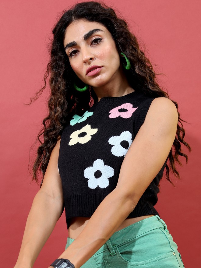 Picture of Pantoneclo Premium Women's / Girl's Round Neck Sleeveless Sweater