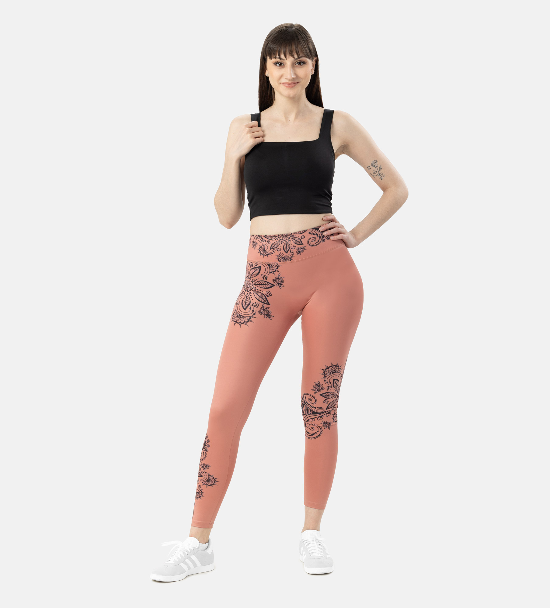 Picture of Leafletic Premium Stretch High Waisted Soft Skin Polyester Printed Legging