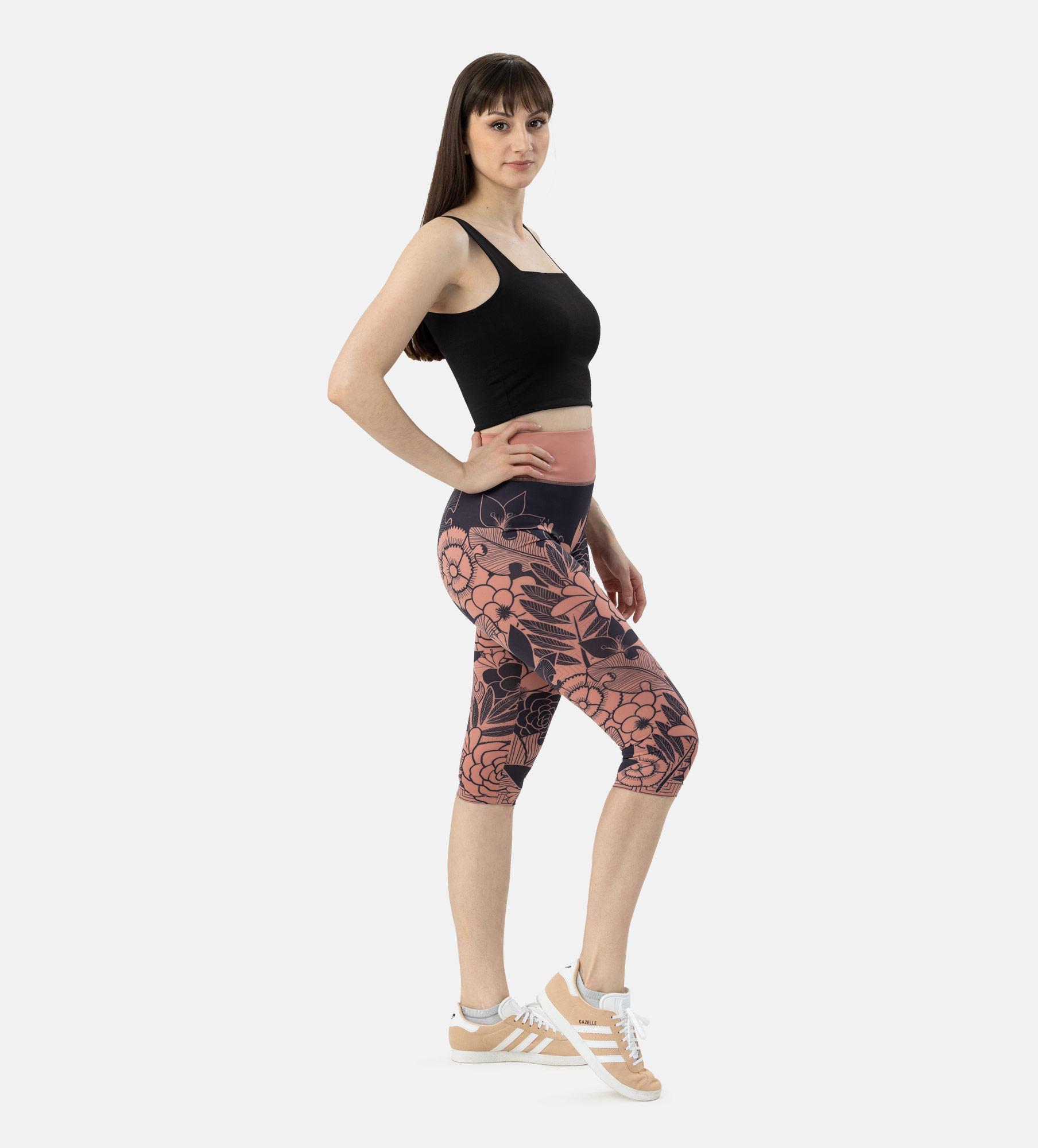 Picture of Leafletic Premium Stretch Short Length Soft Skin Polyester Printed Legging