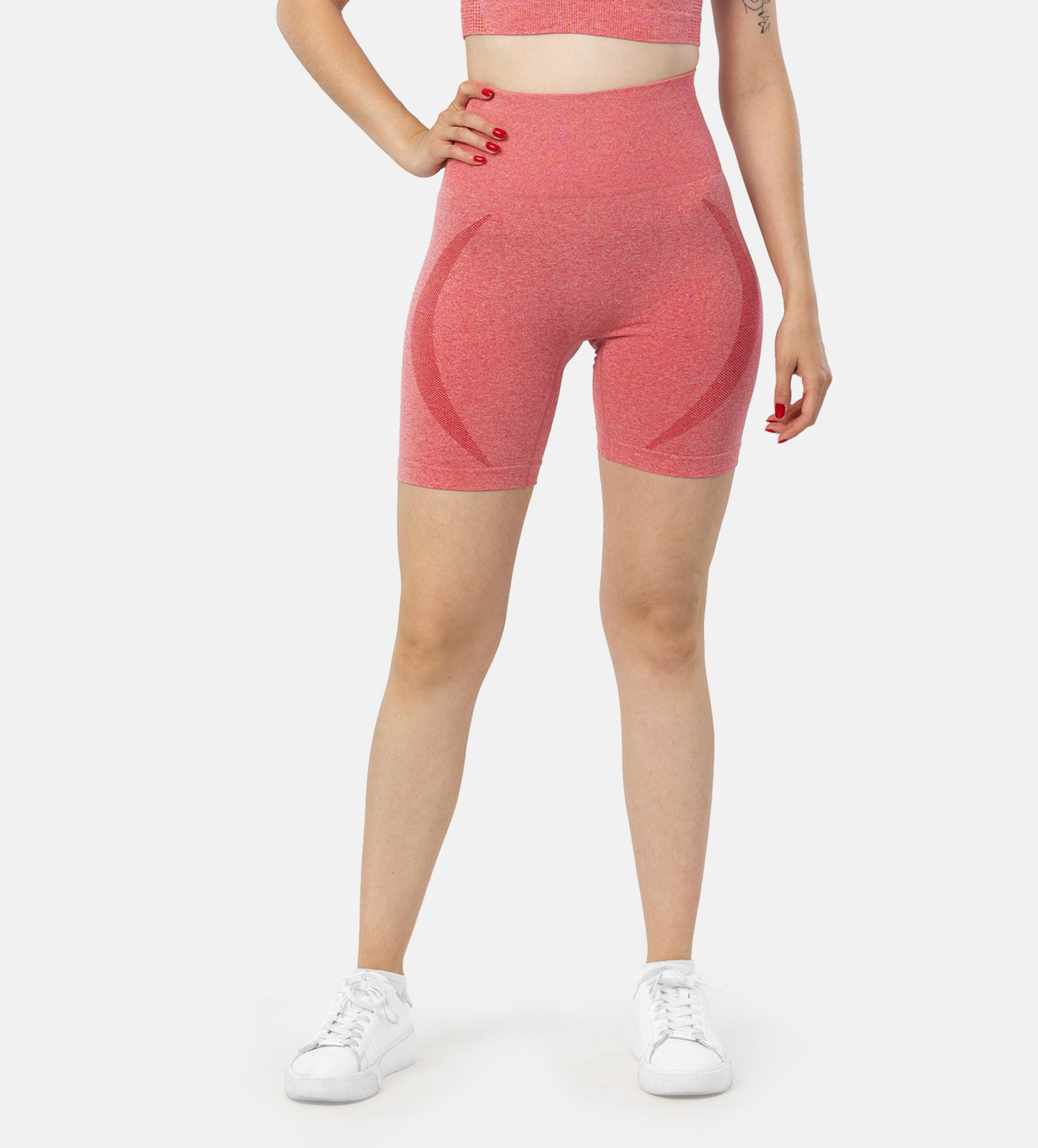 Picture of Leafletic Women’s Seamless High-Waist Activewear Shorts | Ultra Comfort Gym Wear, Yoga & Fitness Pants | Workout Outfit for Running & Training