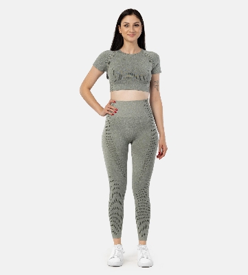 Picture of Leafletic Women’s Seamless Activewear Set | Ultra Comfort Gym Wear for Women | Workout Outfit & Leggings with Top | Two-Piece Sportswear | Yoga & Training Outfit