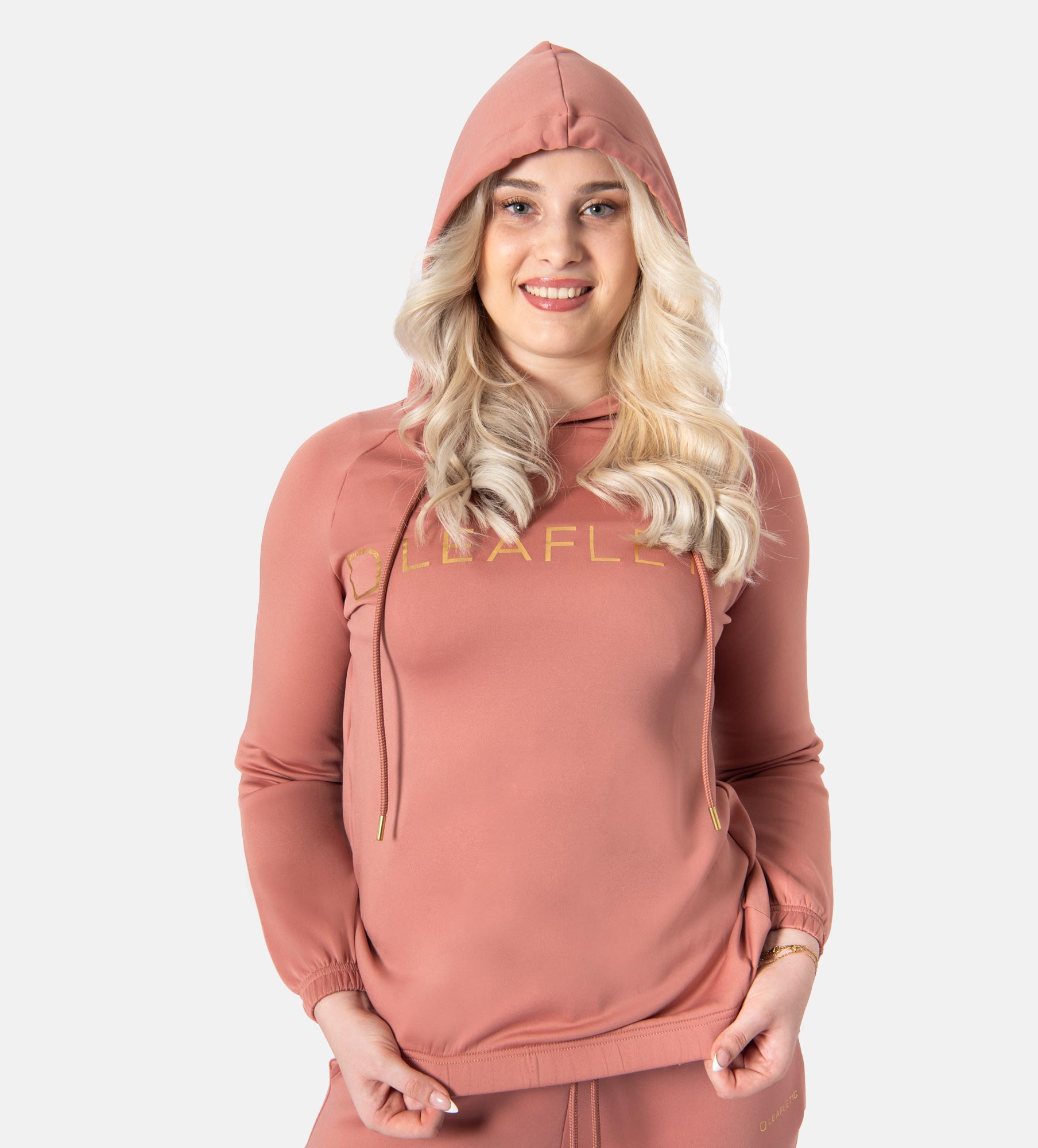 Picture of Leafletic Ladies Comfort Cropped Hoodie | Adjustable Pullover Hoodie for Women | Soft & Stretchable Activewear Sweatshirt | Stylish Hoodie for Girls