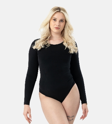 Picture of Leafletic Women’s Bodysuit – Long Sleeve, Soft Stretchy Fabric, Crew Neck, Slim Fit | Comfortable Daily Wear for Women | Lightweight & Breathable Bodysuit Top for Casual, Office & Layering | Stylish Basic One-Piece for All-Day Comfort