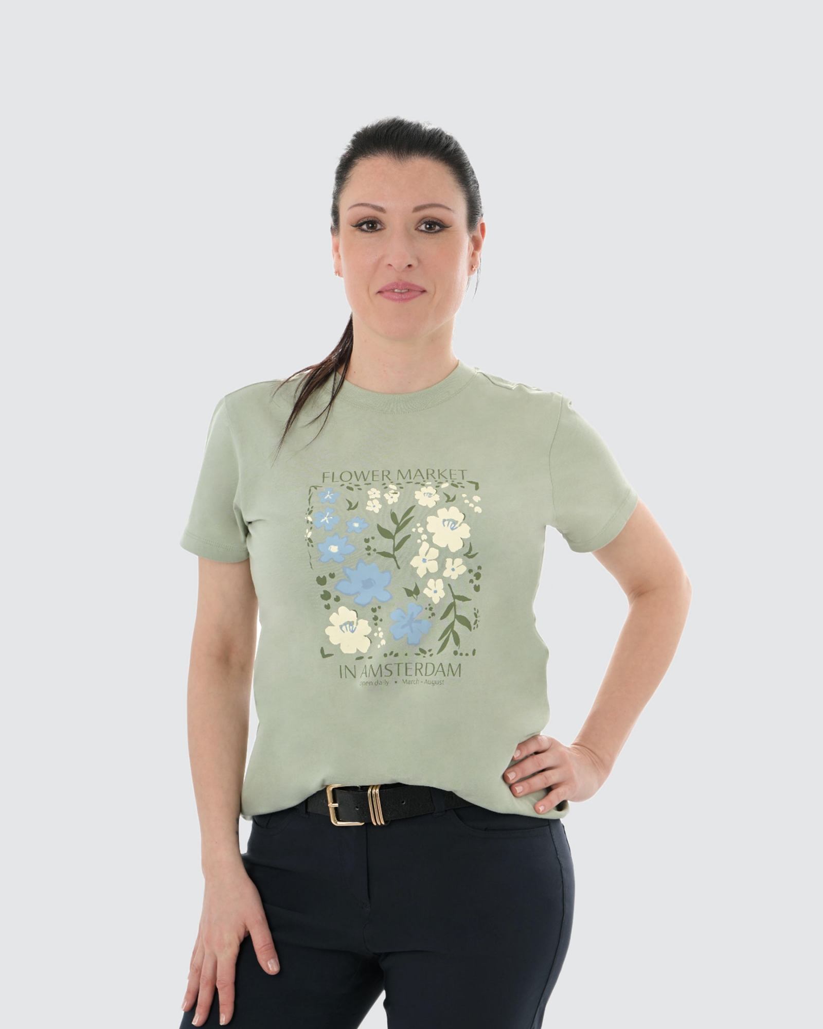 Picture of Leafletic Summer Vibe Soft Cotton Printed T-Shirt – Women’s Casual Summer Wear