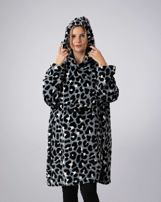 Picture of Women's Oversized Coral Fleece Hoodie – Ultra Soft Cozy Winter Loungewear