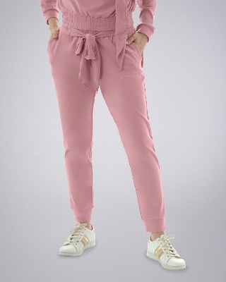 Picture of Leafletic Women’s Fashion Jogger Pants - Stylish Ribbon Waist, Elasticated Fit, Trendy Women’s Joggers