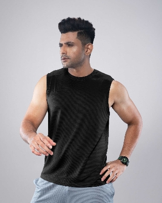 Picture of Pantoneclo Men’s Gym Vest | Sleeveless Sports T-Shirt | Breathable Fitness Tank Top | Stretchable Moisture-Wicking Activewear