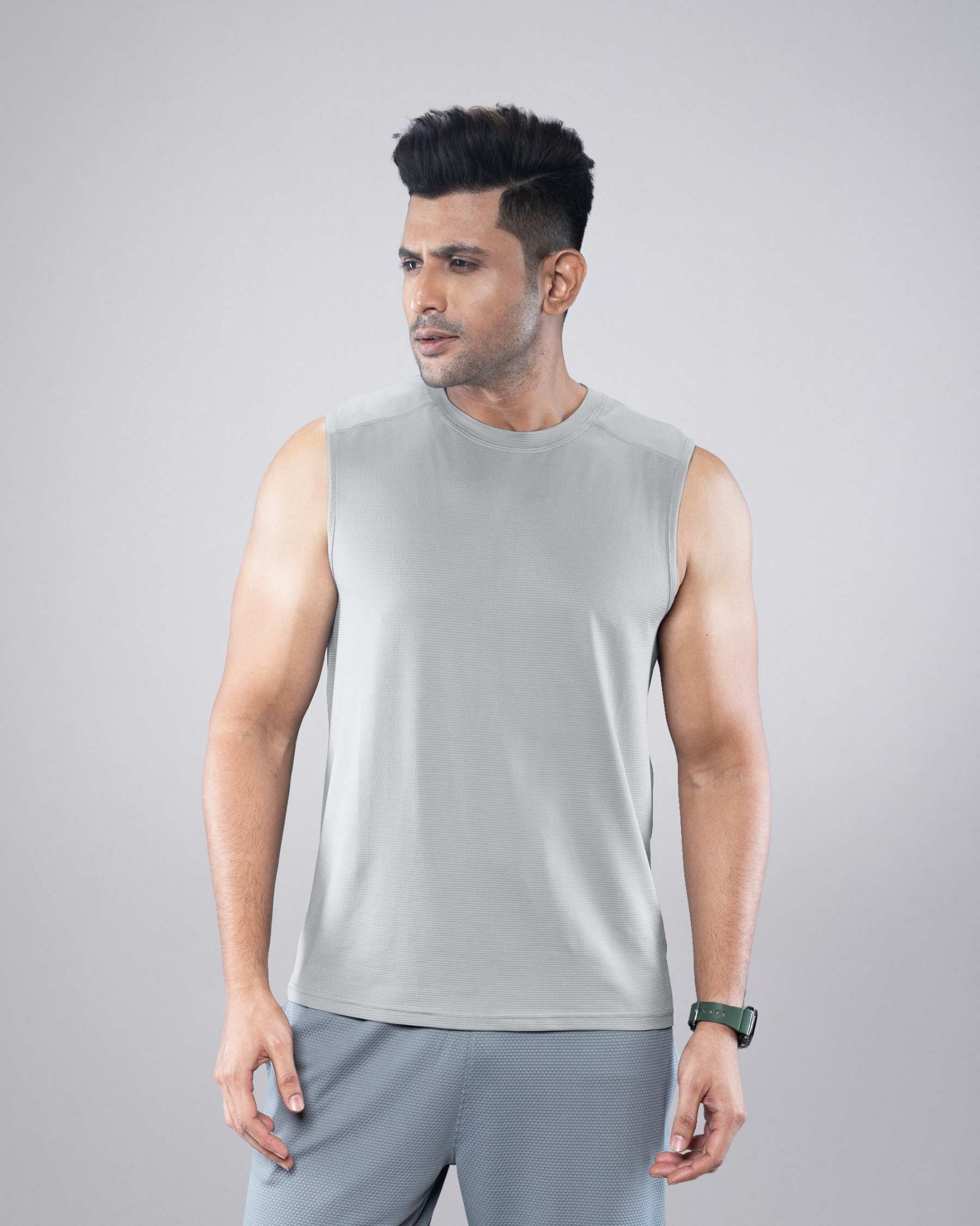 Picture of Pantoneclo Men’s Gym Vest | Sleeveless Sports T-Shirt | Breathable Fitness Tank Top | Stretchable Moisture-Wicking Activewear