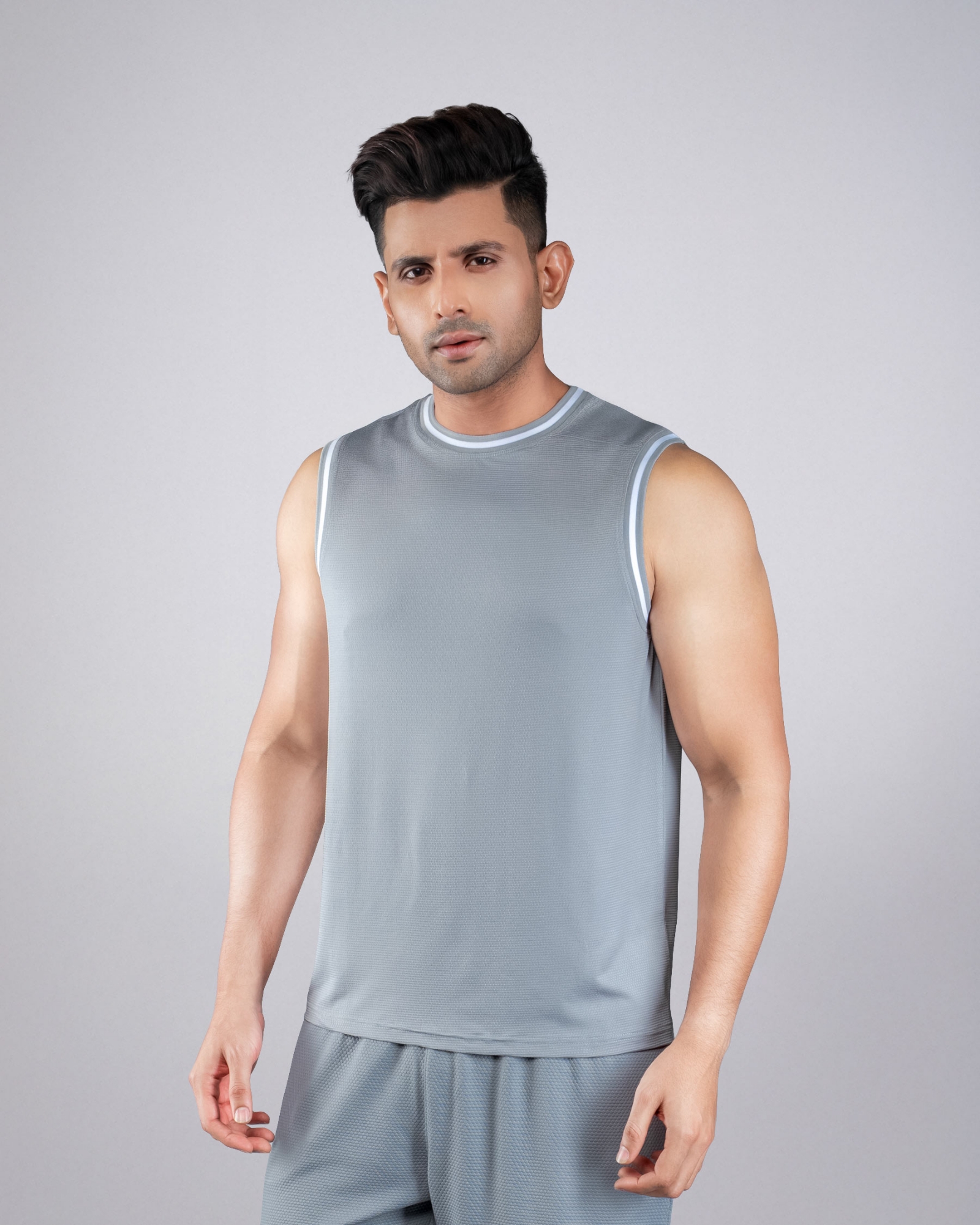 Picture of Pantoneclo Men’s Activewear Vest | Sleeveless Sports T-Shirt | Breathable Fitness Tank Top | Stretchable Moisture-Wicking Workout Vest