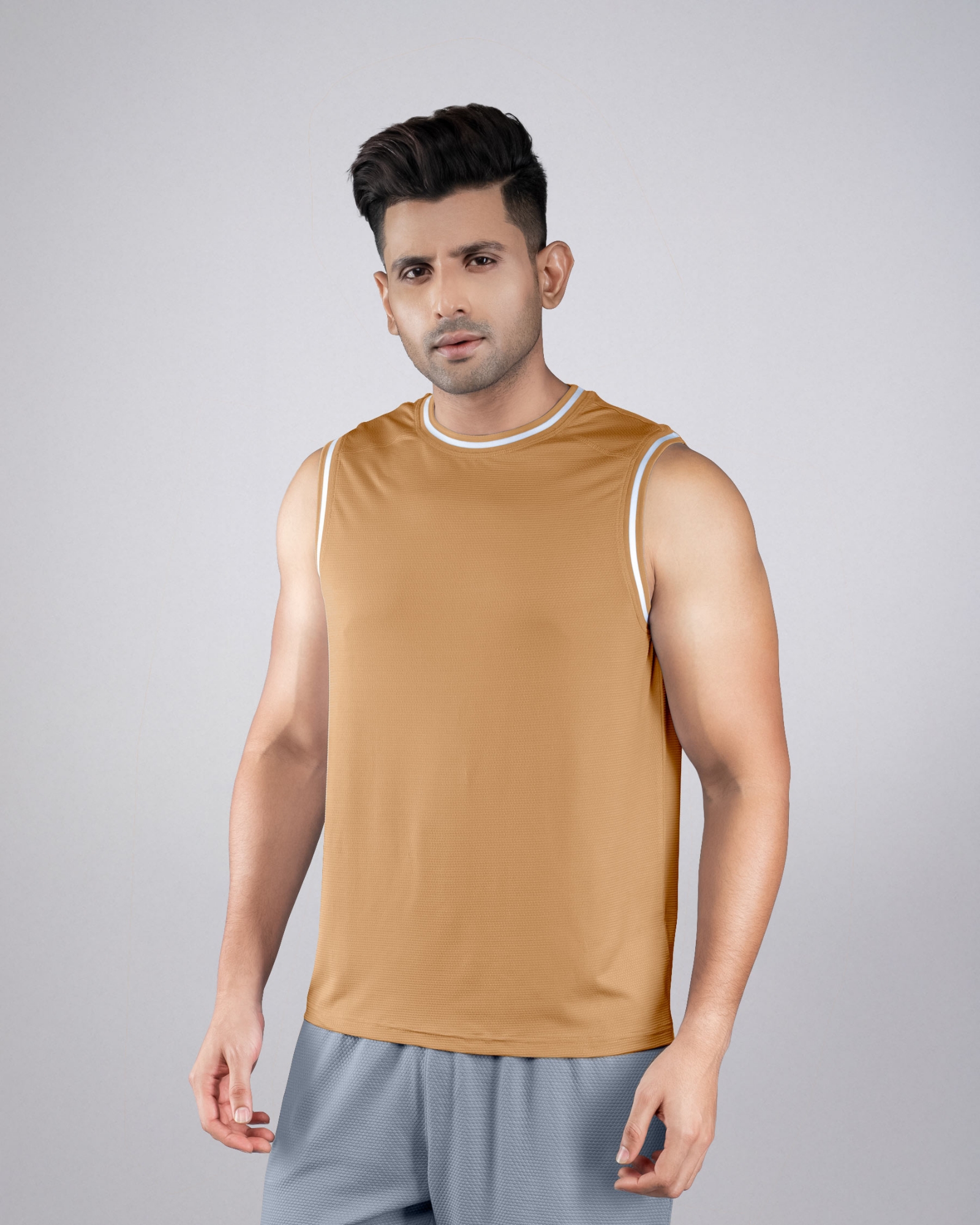 Picture of Pantoneclo Men’s Activewear Vest | Sleeveless Sports T-Shirt | Breathable Fitness Tank Top | Stretchable Moisture-Wicking Workout Vest