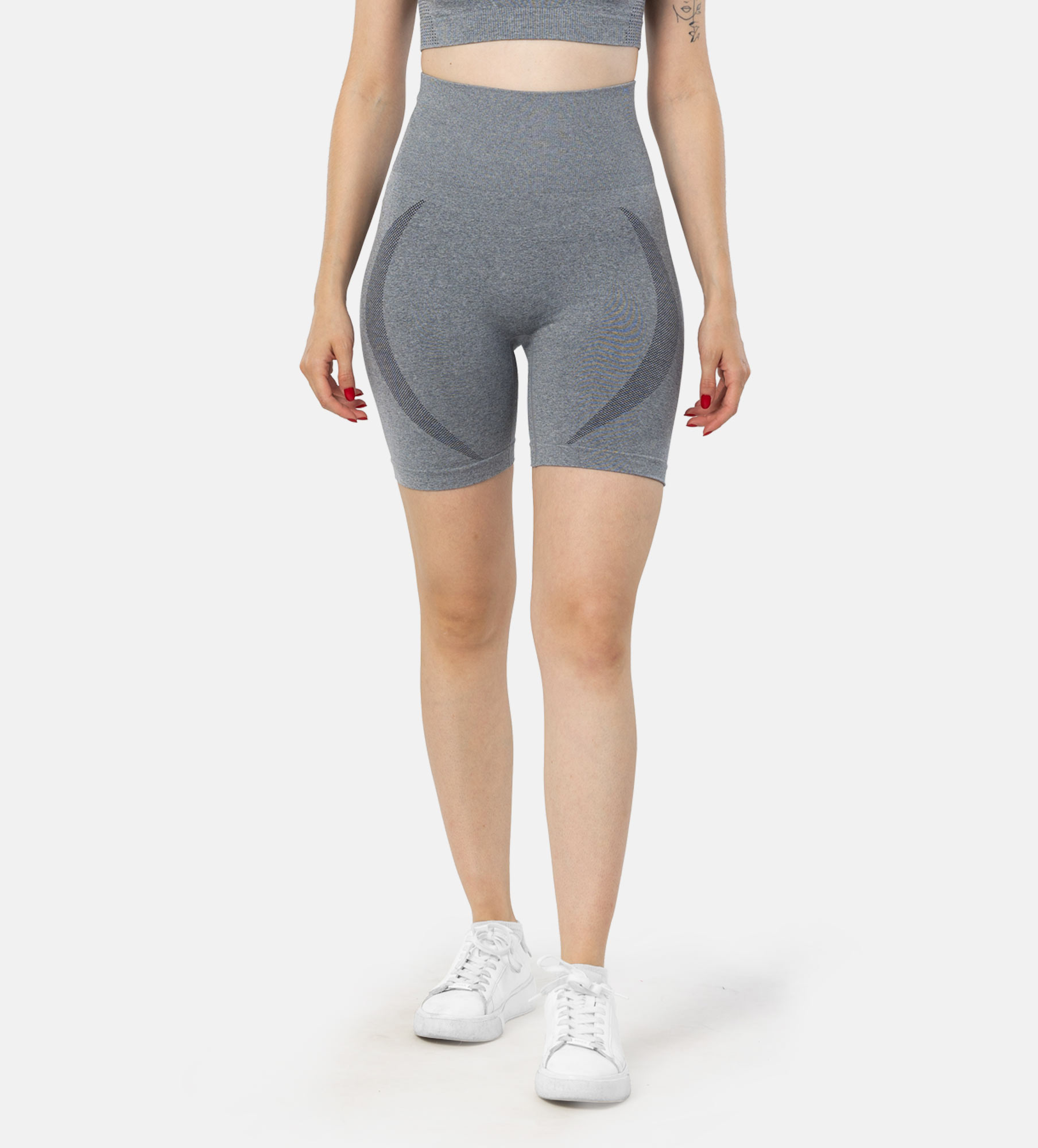 Picture of Leafletic Women’s Seamless High-Waist Activewear Shorts | Ultra Comfort Gym Wear, Yoga & Fitness Pants | Workout Outfit for Running & Training