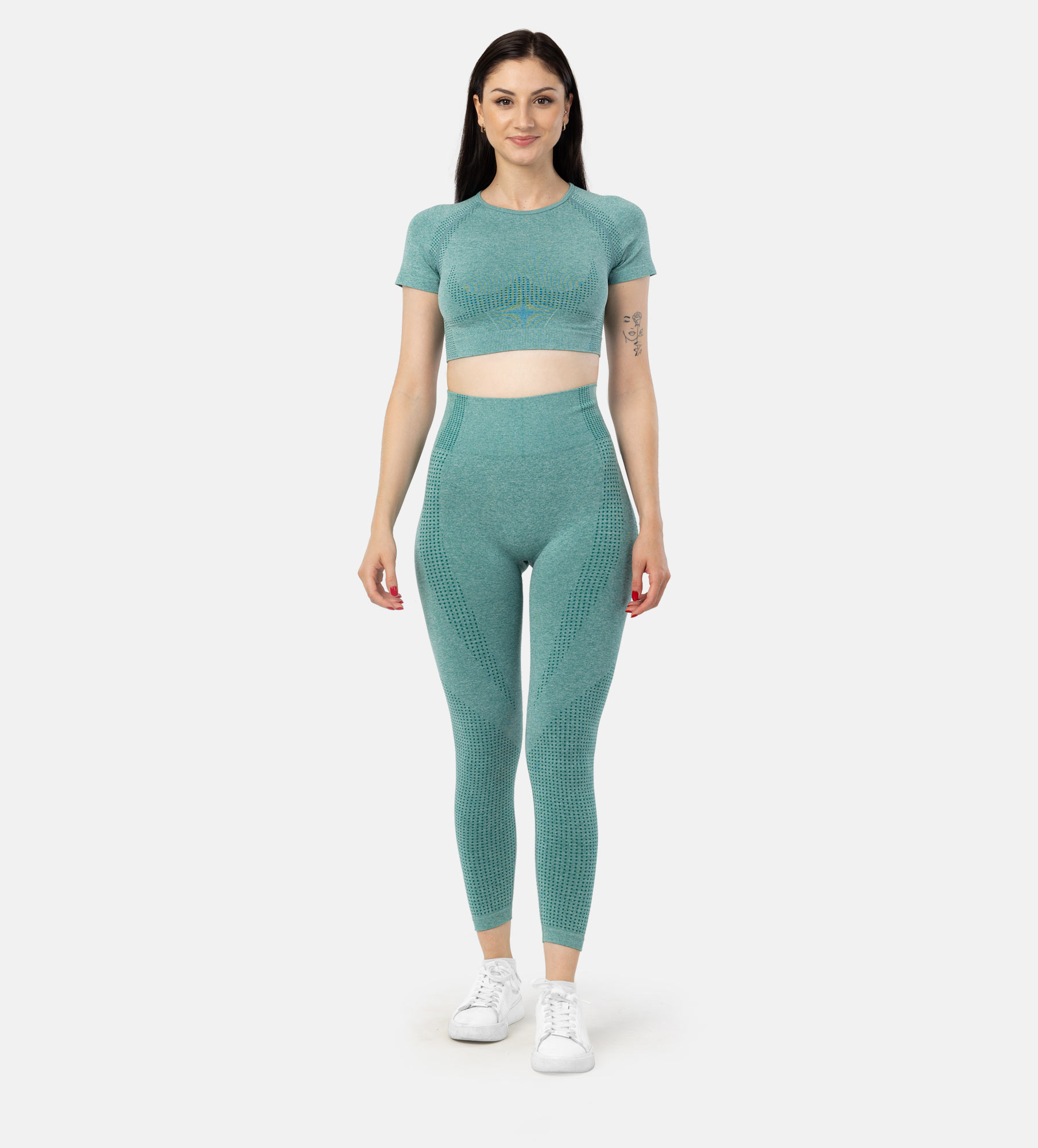 Picture of Leafletic Women’s Seamless Activewear Set | Ultra Comfort Gym Wear for Women | Workout Outfit & Leggings with Top | Two-Piece Sportswear | Yoga & Training Outfit