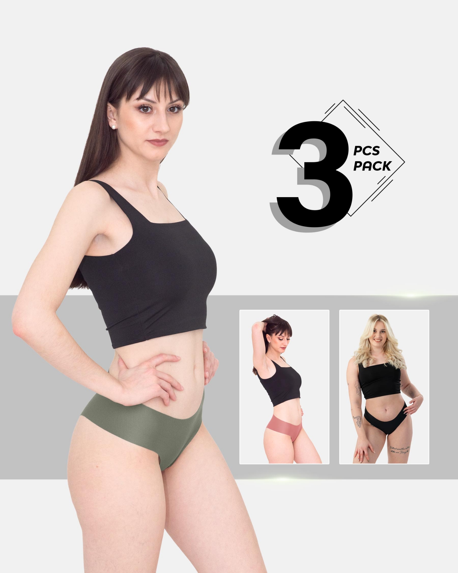 Picture of Leafletic Women's Seamless Low-Rise Hipster Underwear | Soft & Stretchable Panty | Comfortable Hipster Undergarment for Ladies | All-Day Comfort Women's Panties