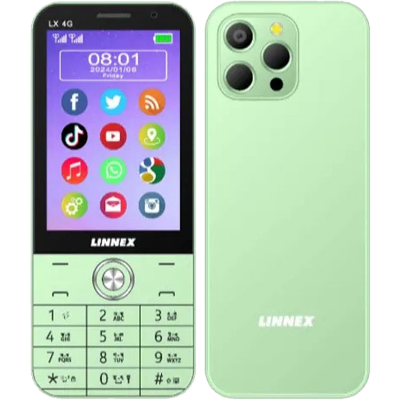 Picture of Linnex LX 4G Plus Dual SIM Feature Phone with 3GB RAM 32GB ROM, Video call, 5MP Rear Camera, WhatsApp, Youtube, Instagram, 3300 mAh Big Battery, Giant Torch, Multicolor (Best Price)