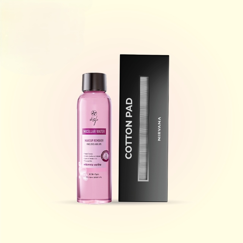 Picture of Skin Café Micellar Water with Nirvana Cotton Pad (Combo Offer)