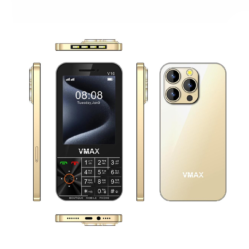 Picture of New i phone look 3.5 inche display, powerful network, auto call record,3000 Mh big battery batton phone