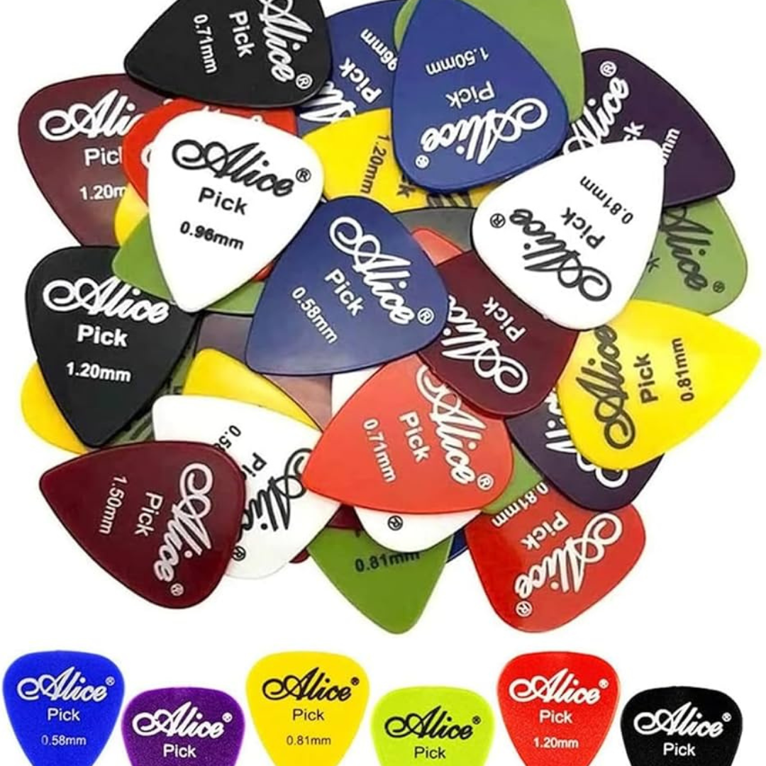 Picture of New Acoustic Picks Plectrum Celluloid Electric Smooth Guitar Pick Accessories