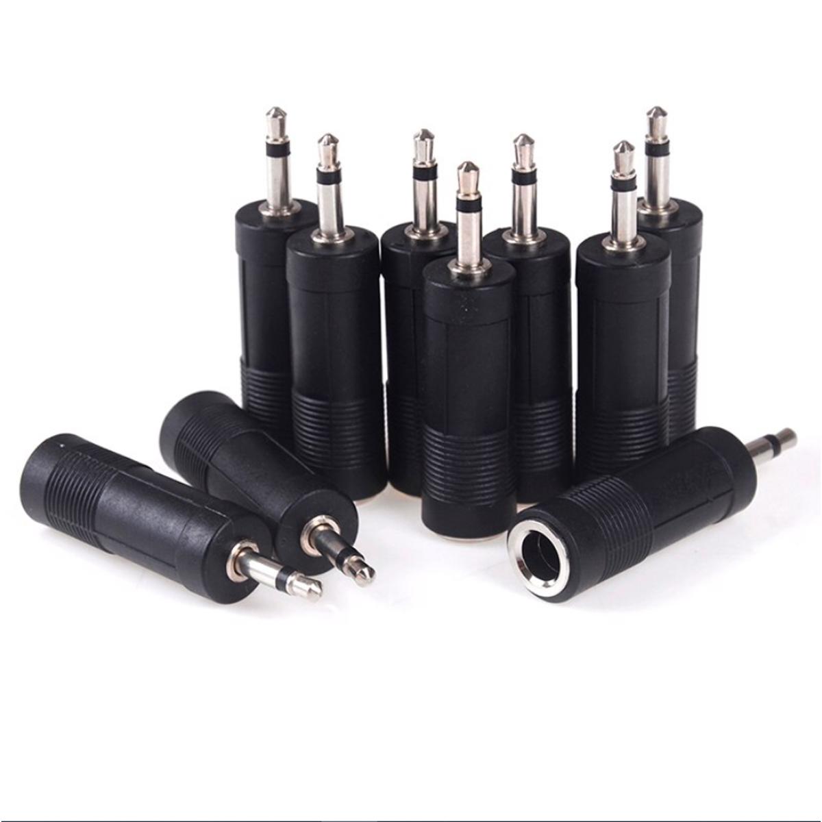 Picture of 3.5mm Male To 6.5mm Female Adapter 3.5 Plug To 6.5 Jack Stereo Audio Adaptor For Microphone Headphone AUX Cable Convertor - 1PCS