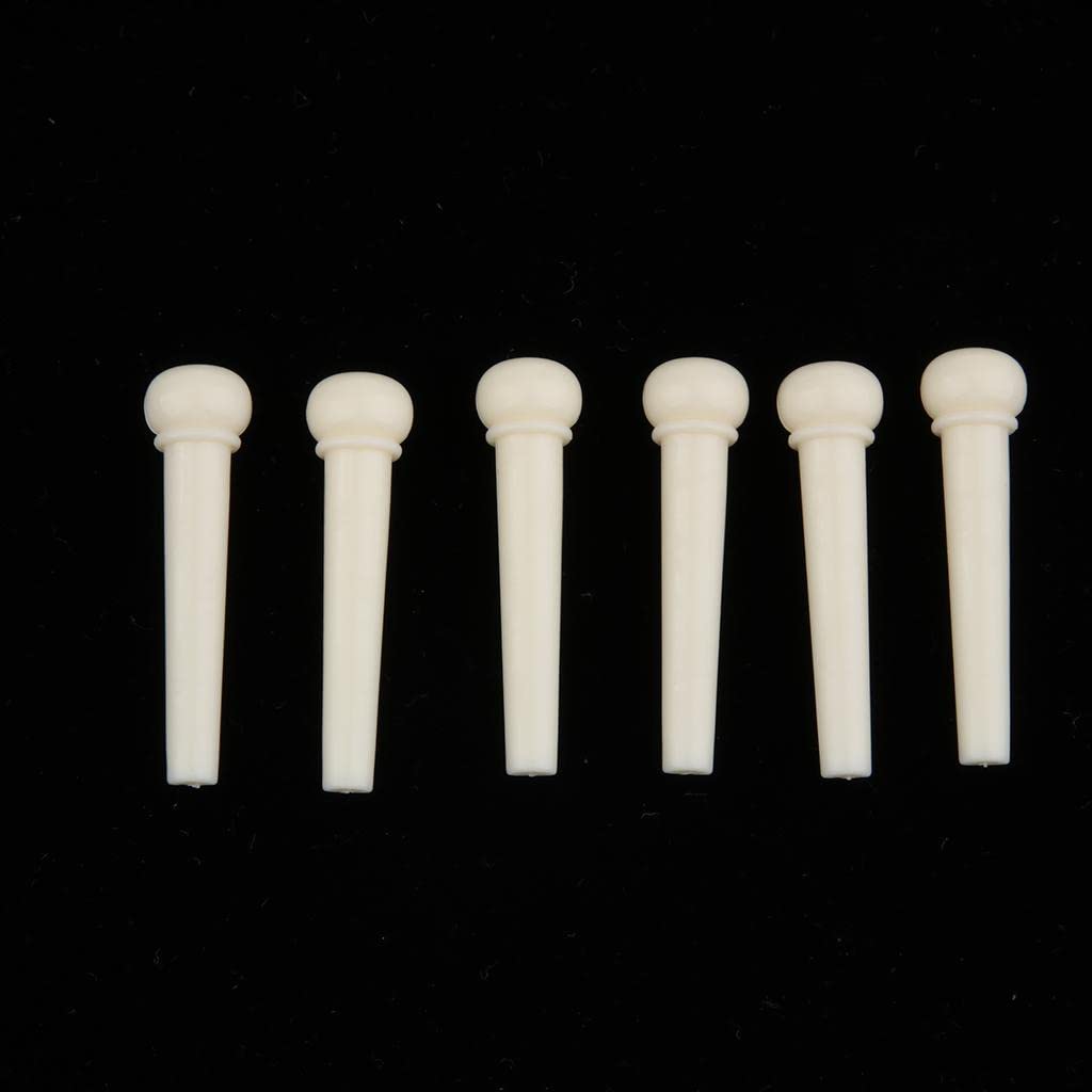 Picture of 6 Pcs Bridge Pins For Acoustic Guitar - White and black