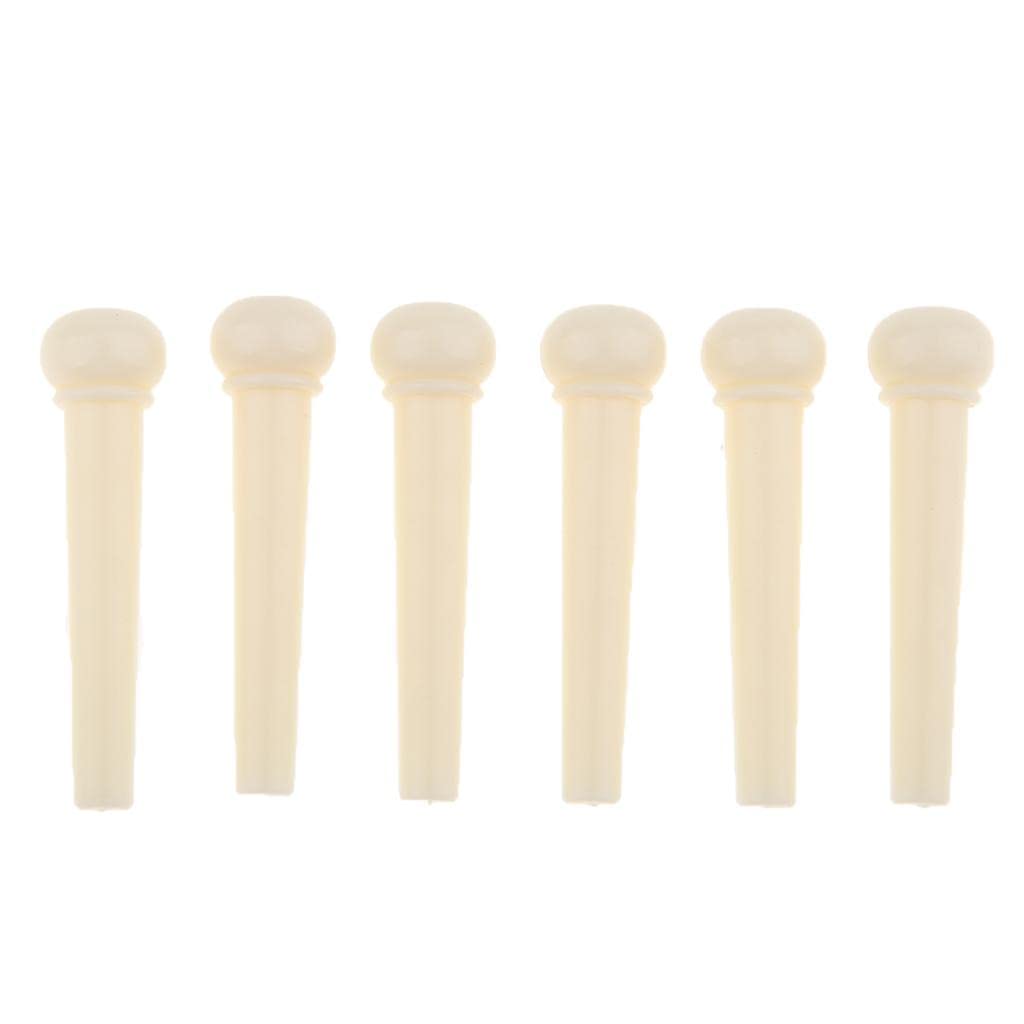 Picture of 6 Pcs Bridge Pins For Acoustic Guitar - White and black