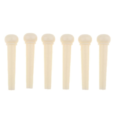 Picture of 6 Pcs Bridge Pins For Acoustic Guitar - White and black