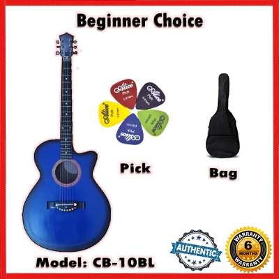 Picture of Best Beginner choice New Accoustic Guitar + bag+ picks - Blue
