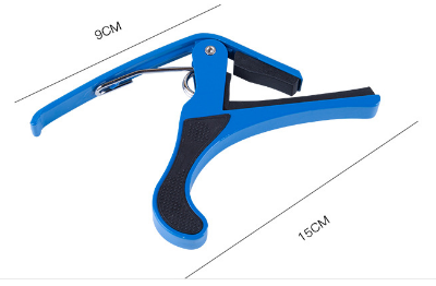 Picture of Tri-Action Capo, Black-For 6-String Electric and Acoustic Guitars-Micrometer tension adjustment for buzz-free, in-tune performance-One-handed use-Integrated pick holder - guitar accessorie