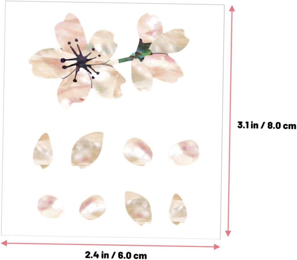 Picture of Guitar Fingerboard Sticker Shell Inlaid Fingerboard Applique Curved Sticker Decorative Guard Board Sticker - guitar accessories