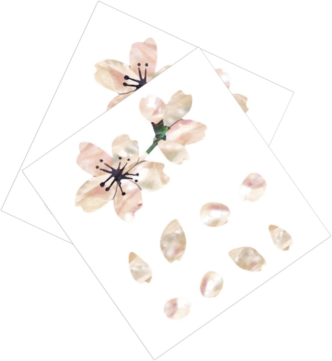 Picture of Guitar Fingerboard Sticker Shell Inlaid Fingerboard Applique Curved Sticker Decorative Guard Board Sticker - guitar accessories