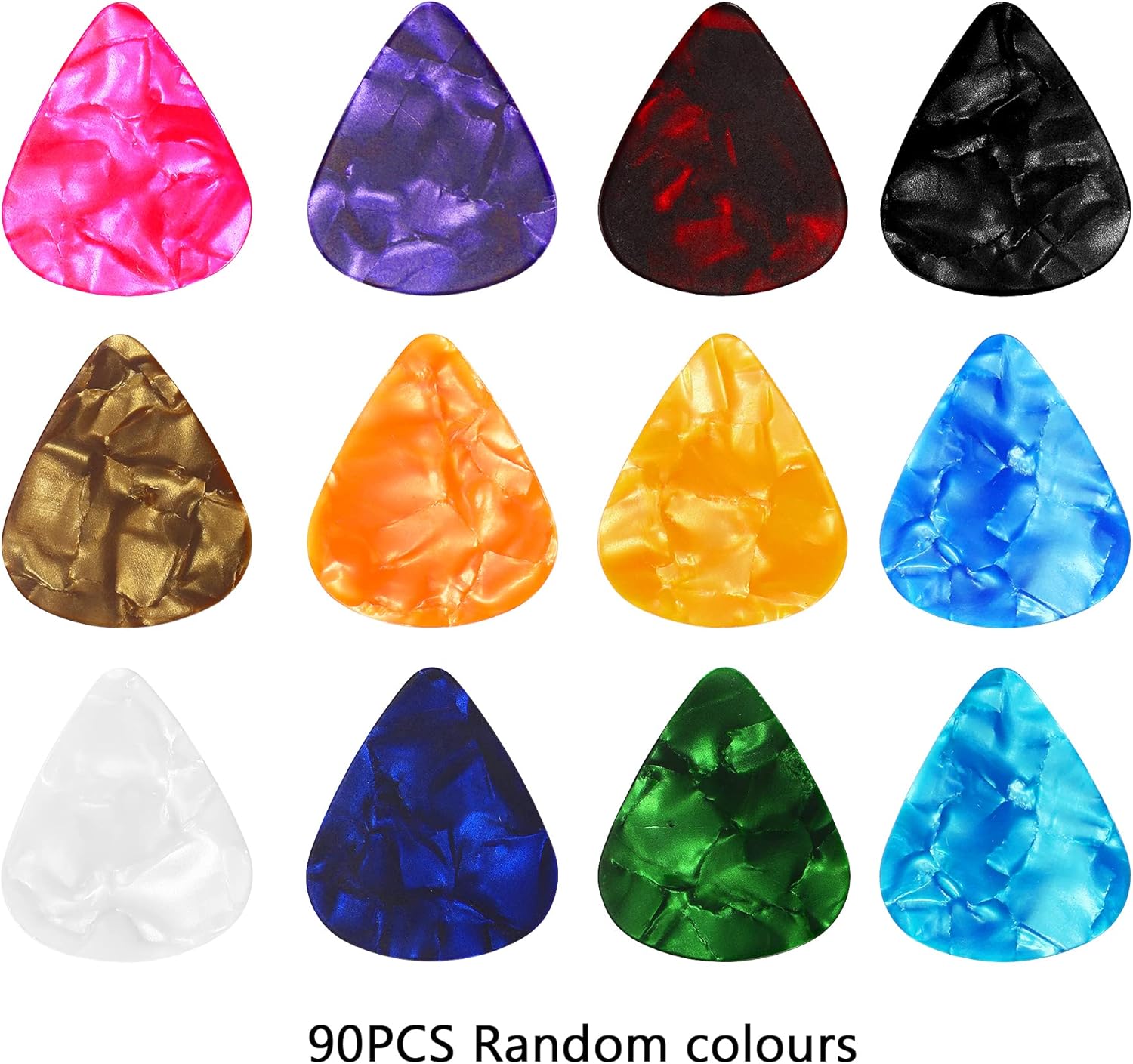 Picture of Smooth ABS Guitar Picks Plectrum with Box