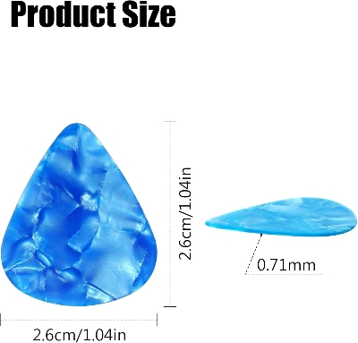 Picture of Smooth ABS Guitar Picks Plectrum with Box