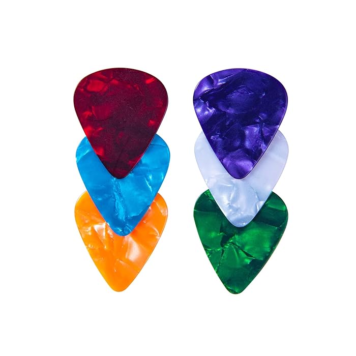 Picture of Smooth ABS Guitar Picks Plectrum 3 picks with Box