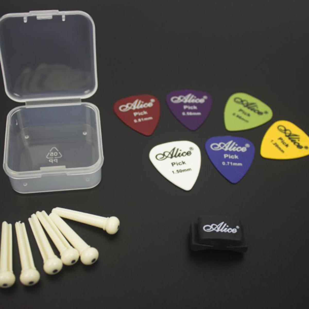 Picture of Smooth ABS Guitar Picks Plectrum String nail 6+Pick 6+Pick clip 1 with Box
