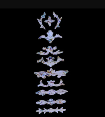 Picture of Guitar Ceremony Fingerboard Sticker Shell Inlaid Fingerboard Applique Carved Sticker Decorative Guard Board Sticker