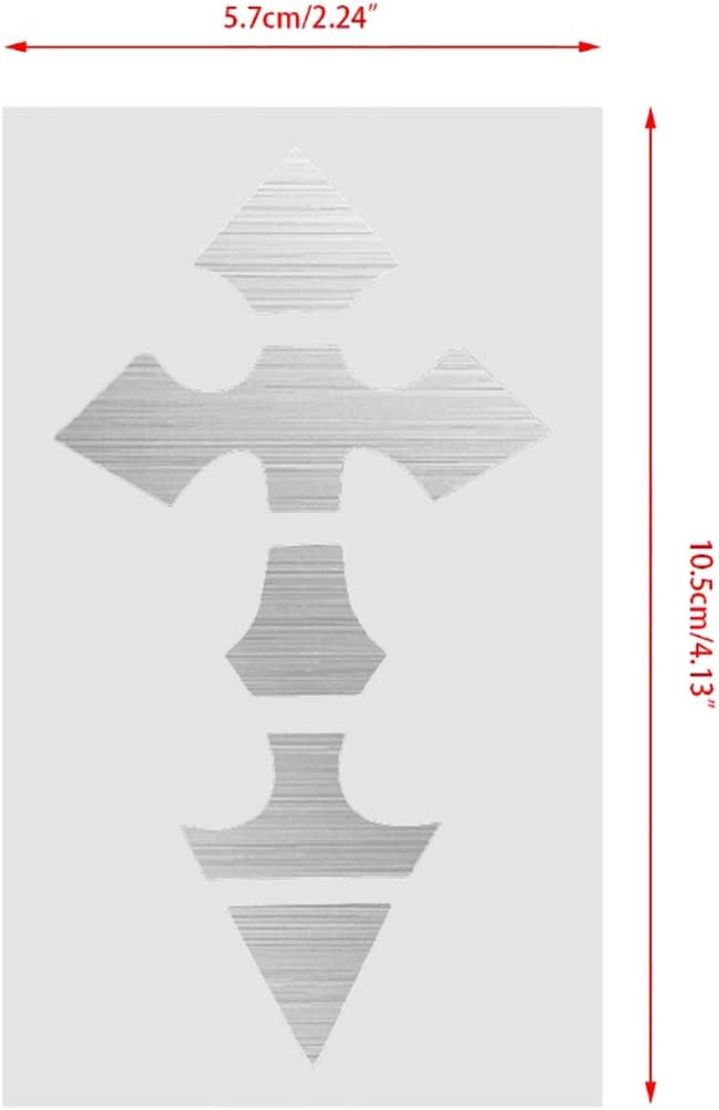 Picture of Guitar Fingerboard Cross silver Shell Inlaid Applique Carved Decorative Guard Board Sticker