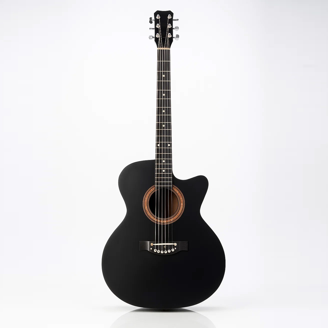 Picture of Dark DK-100B Best Beginner choice Premium Acoustic Guitar + Bag + Picks - Black