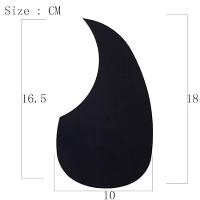 Picture of Acoustic guitar pickguard protector turtle drop shaped and bird type shaped guard plate red & black