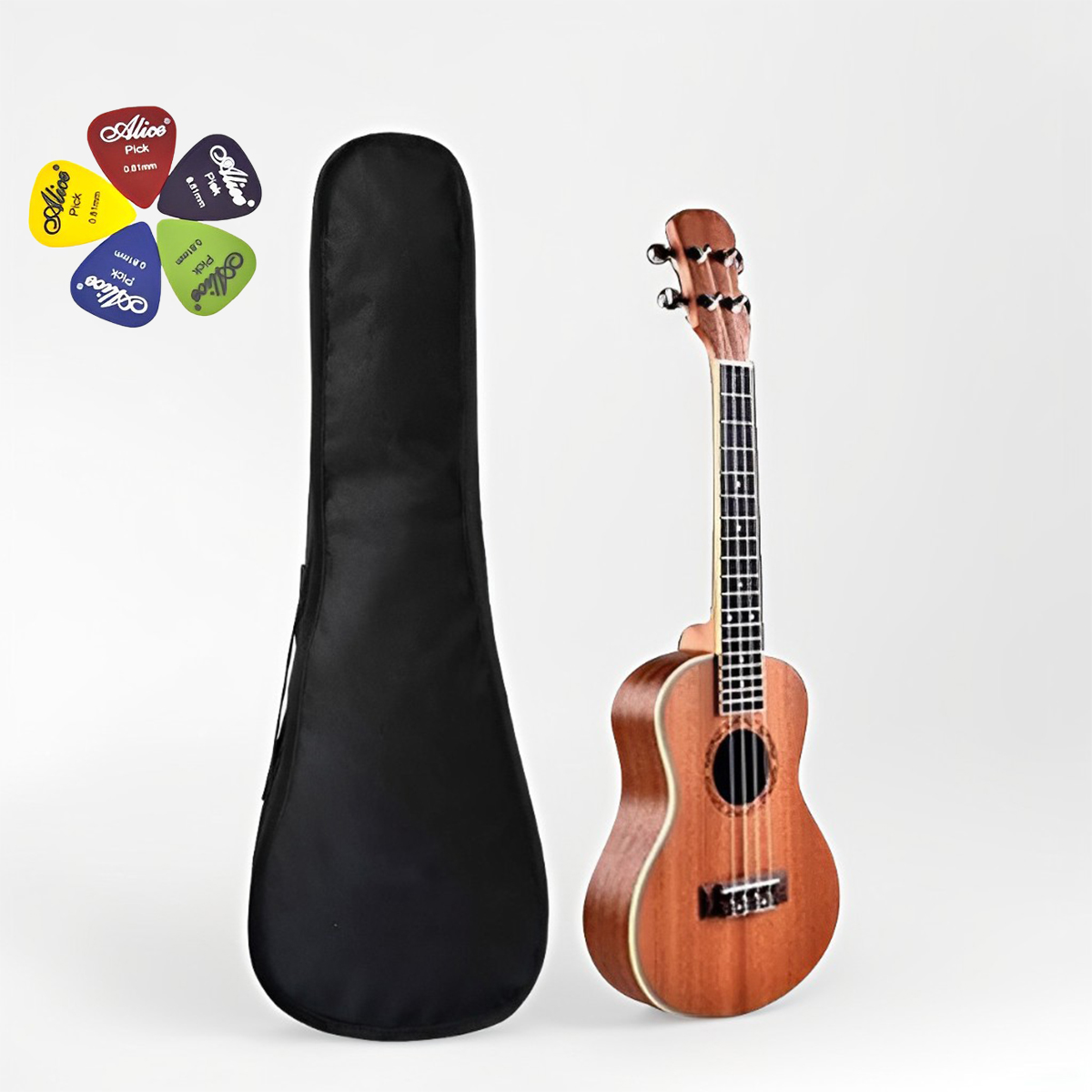 Picture of 26 Mahogany Ukulele Guitar Acoustic 4 String Guitar Hawaii Soprano Ukulele