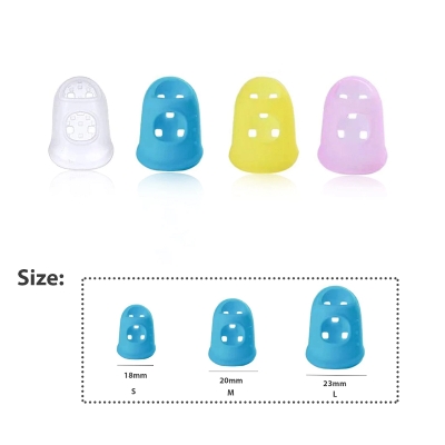 Picture of 4Pcs/Set Guitar Silicone Finger Guards Guitar Fingertip Protectors For Ukulele And Guitar