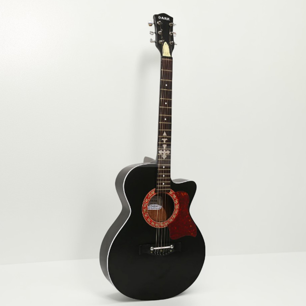 Picture of DARK DK-200B Semi Electric Guitar Basswood 6 Strings Folk Acoustic Guitar with Bag Picks