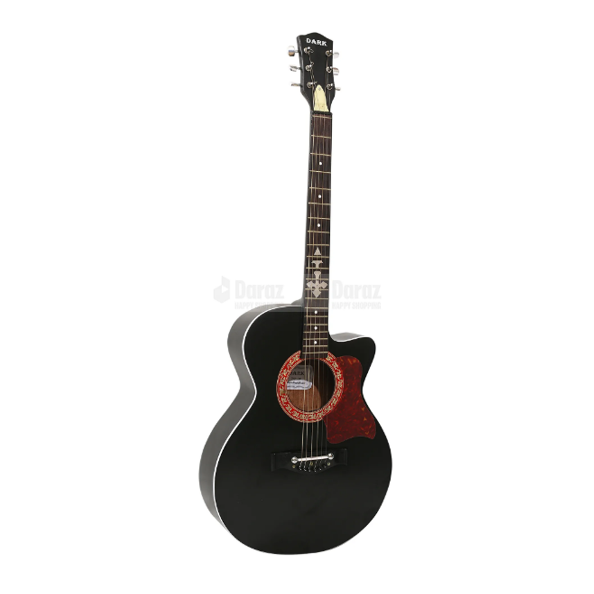 Picture of DARK DK-200B Semi Electric Guitar Basswood 6 Strings Folk Acoustic Guitar with Bag Picks