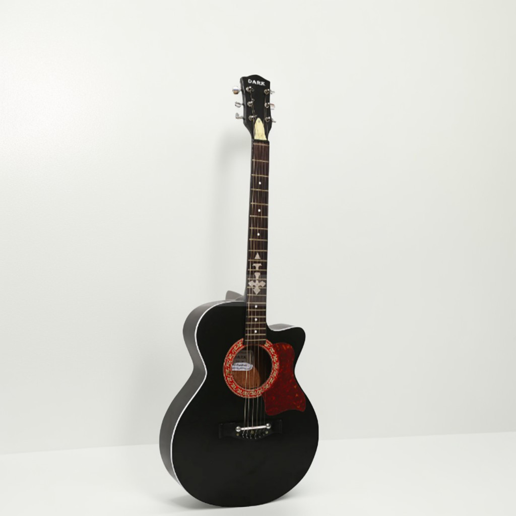 Picture of DARK DK-200B Semi Electric Guitar Basswood 6 Strings Folk Acoustic Guitar with Bag Picks