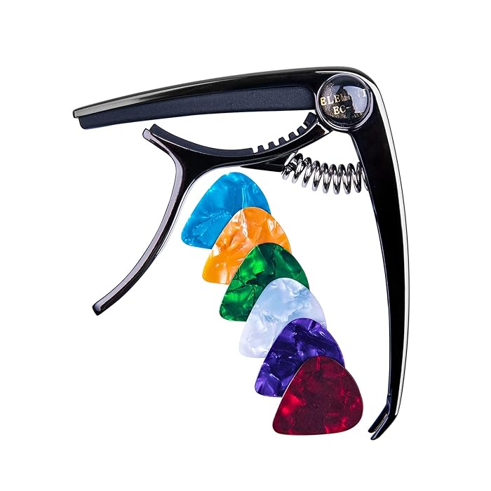 Picture of Acoustic Guitar Alice Combo Full Set Strings Capo 3 Piece Pick Holder - guitar strings