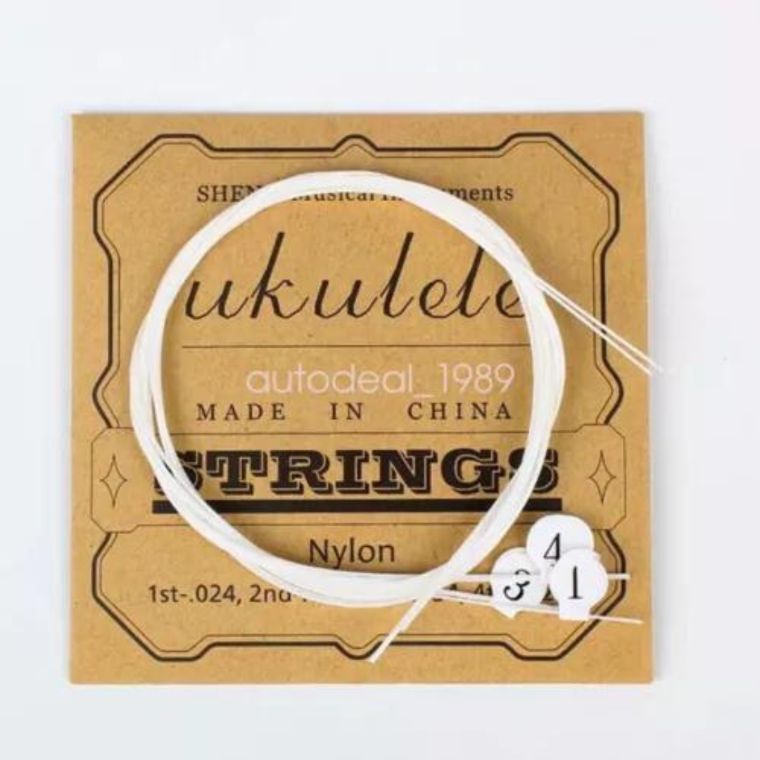 Picture of Nylon Ukulele Strings with Felt Ukulele Picks for Soprano (21 Inch)/ Concert (23 Inch)/ Tenor (26 Inch) Ukulele