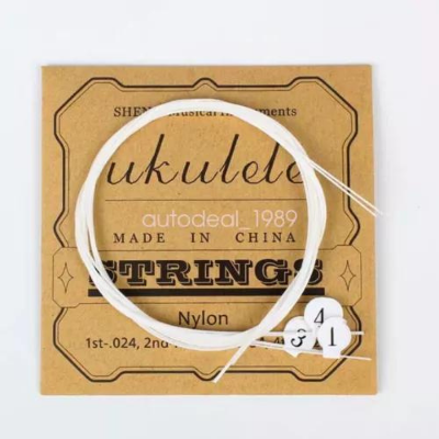 Picture of Nylon Ukulele Strings with Felt Ukulele Picks for Soprano (21 Inch)/ Concert (23 Inch)/ Tenor (26 Inch) Ukulele